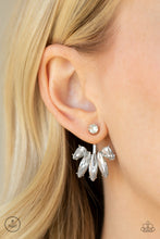 Load image into Gallery viewer, Paparazzi&#39;s Stunningly Striking - White post earrings
