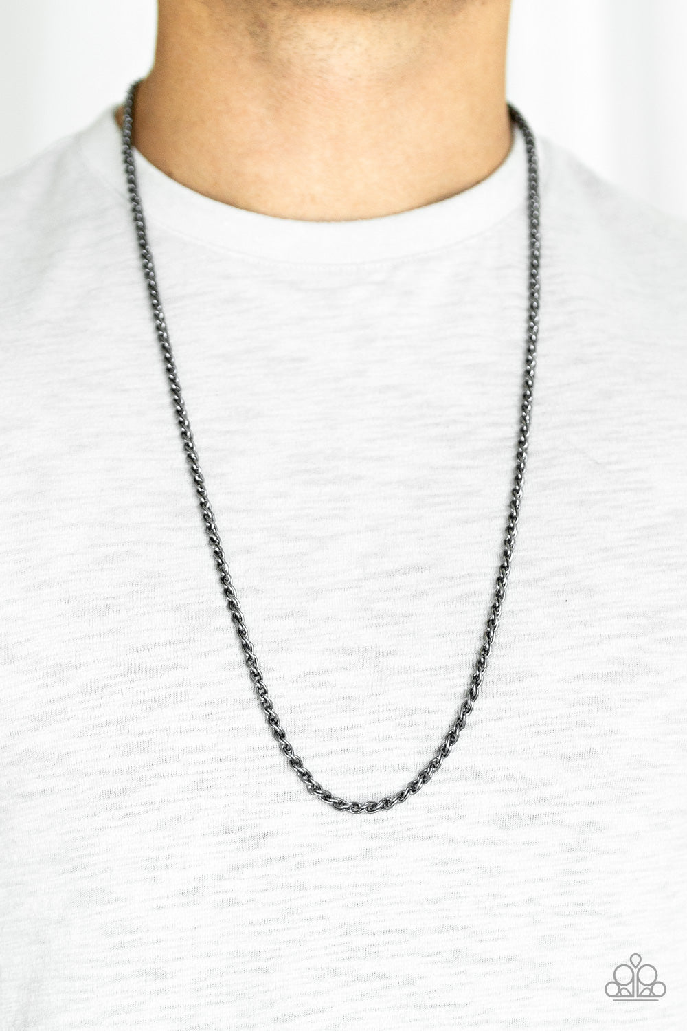 Paparazzi's Jump Street - Black Urban Men necklace