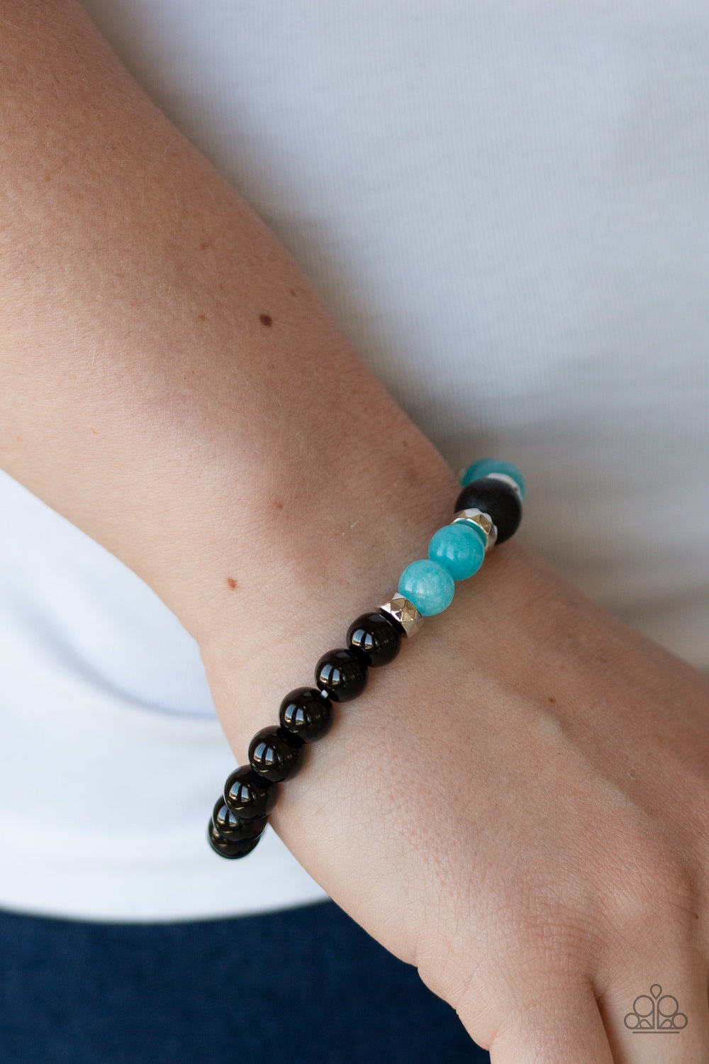 Paparazzi's Super Serene - Blue Urban Men bracelet