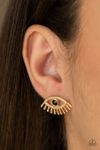 Load image into Gallery viewer, Paparazzi&#39;s Don&#39;t Blink - Gold post earrings
