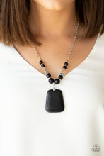 Load image into Gallery viewer, Paparazzi&#39;s Sandstone Oasis - Black necklace
