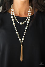 Load image into Gallery viewer, Paparazzi&#39;s Social Hour - Gold Pearl necklace
