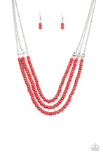 Load image into Gallery viewer, Paparazzi&#39;s Terra Trails - Red necklace
