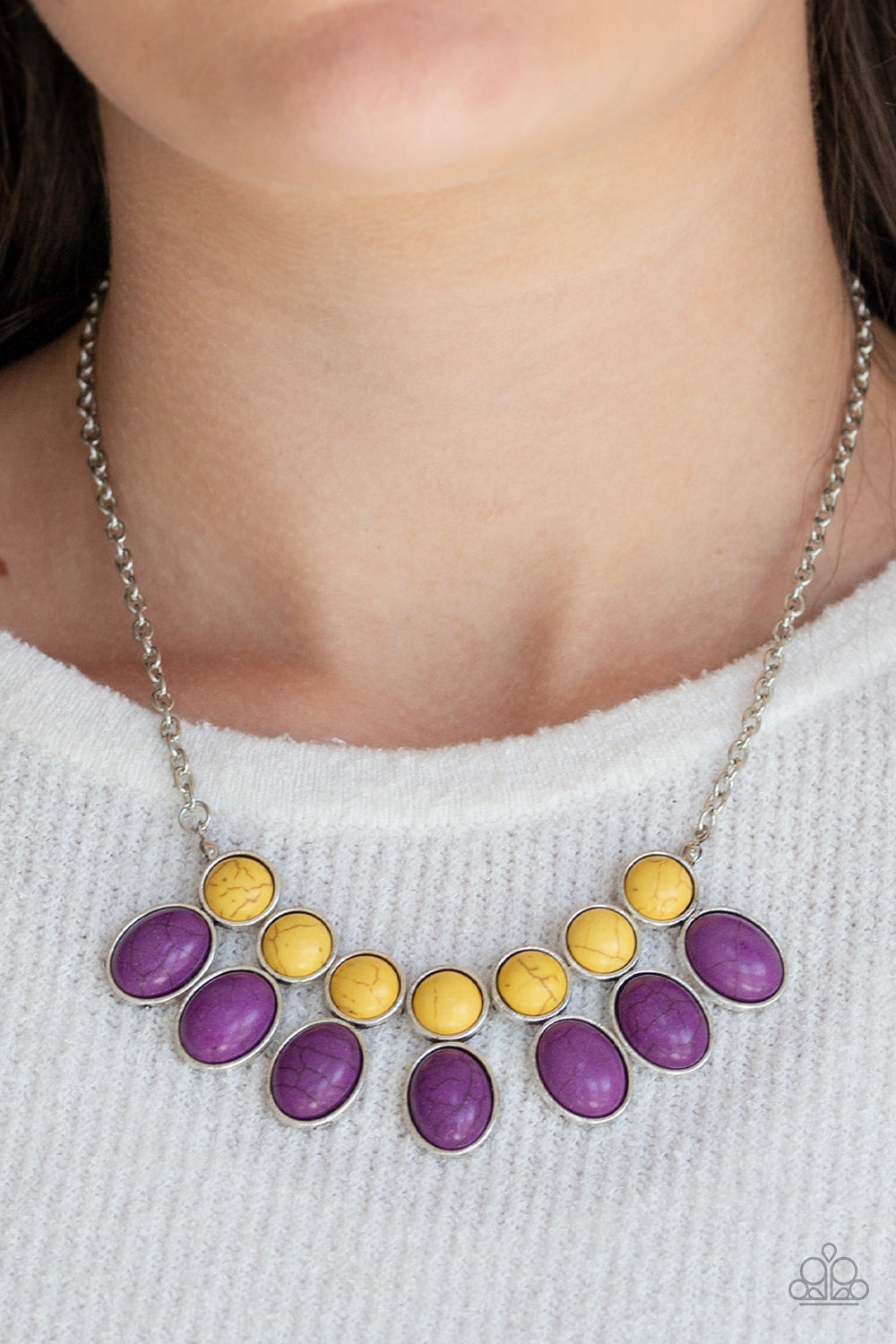 Paparazzi's E Impact - Purple necklace