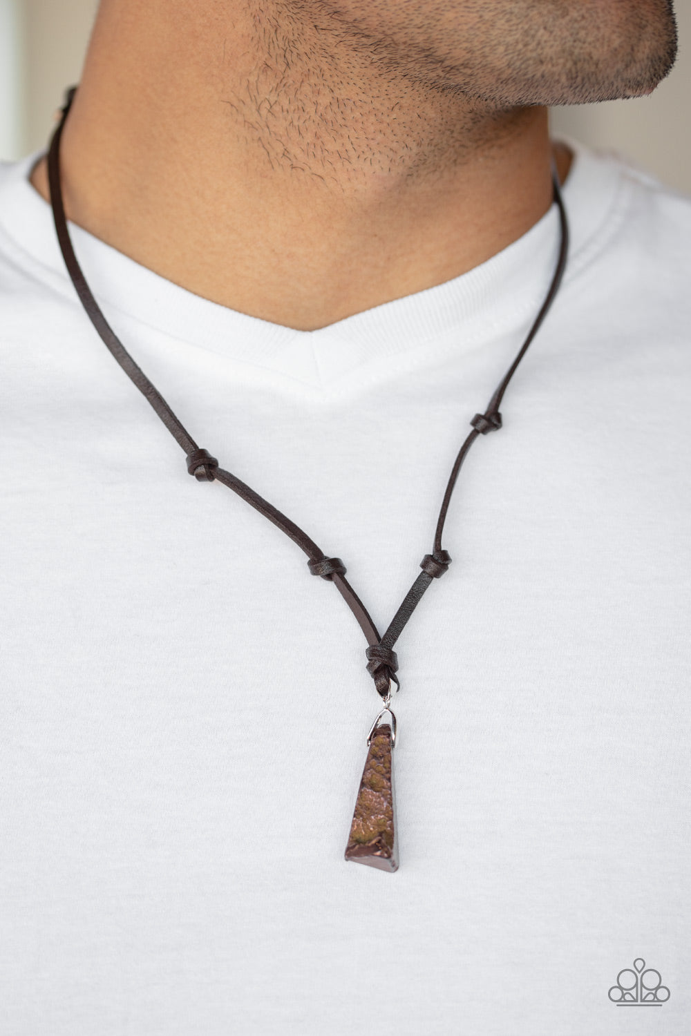 Paparazzi's Magnetism - Copper Urban Men necklace