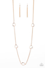 Load image into Gallery viewer, Paparazzi&#39;s Teardrop Timelessness - Rose Gold necklace
