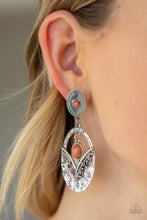 Load image into Gallery viewer, Paparazzi&#39;s Terra Tribute - Brown post earrings
