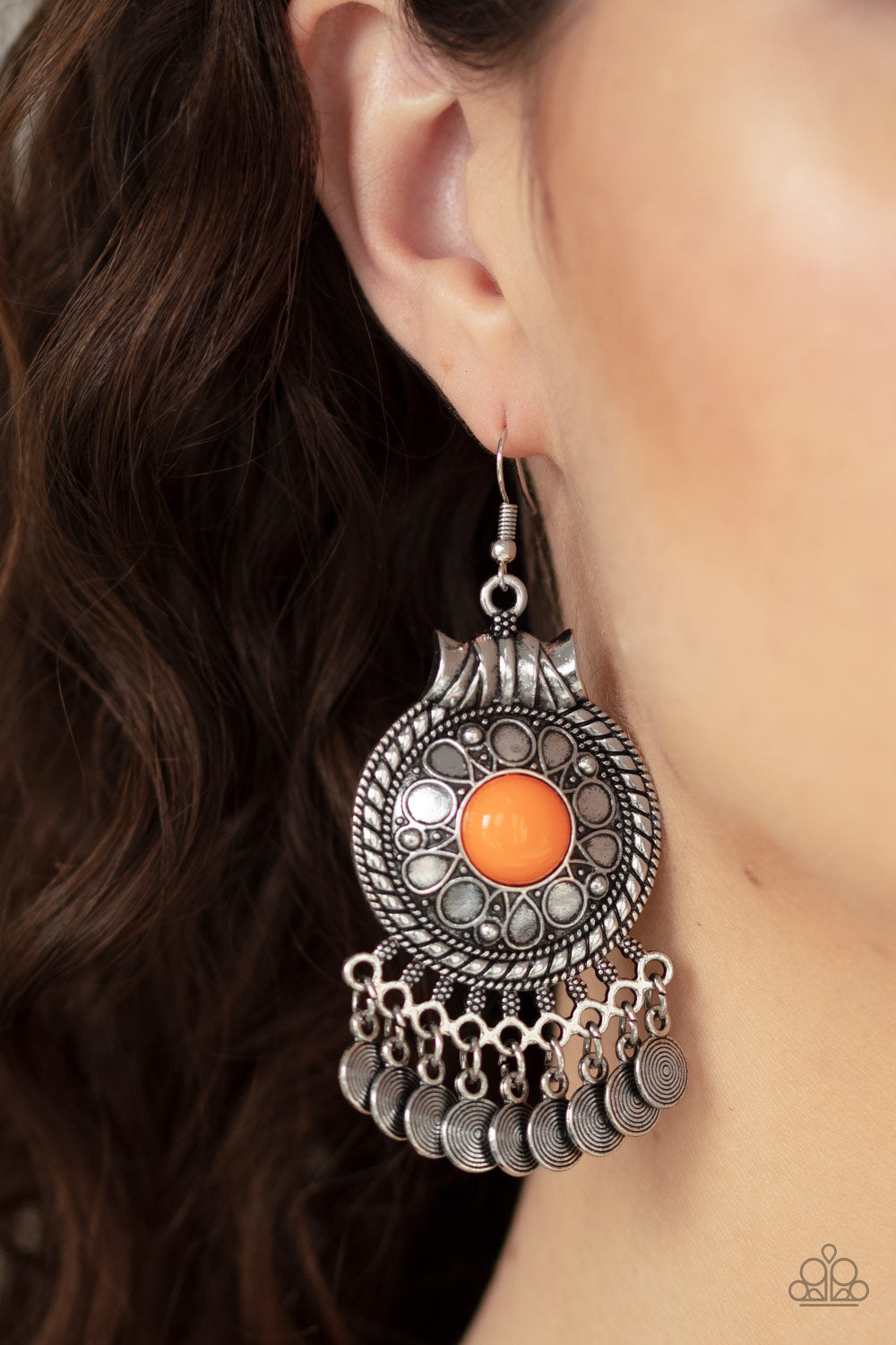 Paparazzi's Rural Rhythm - Orange Earrings