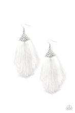 Load image into Gallery viewer, Paparazzi&#39;s Tassel Tempo - White earrings
