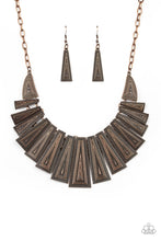 Load image into Gallery viewer, Paparazzi&#39;s Metro Mane - Copper necklace
