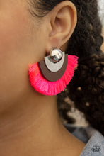 Load image into Gallery viewer, Paparazzi&#39;s Fan The FLAMBOYANCE - Pink post earrings
