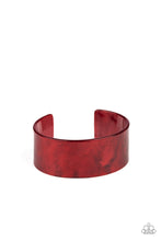 Load image into Gallery viewer, Paparazzi&#39;s Glaze Over - Red Acrylic bracelet
