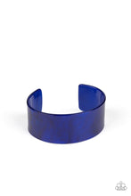 Load image into Gallery viewer, Paparazzi&#39;s Glaze Over - Blue Acrylic bracelet
