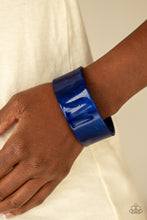 Load image into Gallery viewer, Paparazzi&#39;s Glaze Over - Blue Acrylic bracelet
