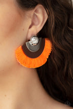 Load image into Gallery viewer, Paparazzi&#39;s Fan The FLAMBOYANCE - Orange post earrings
