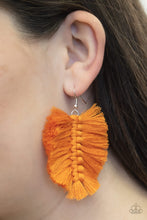 Load image into Gallery viewer, Paparazzi&#39;s Knotted Native - Orange earrings
