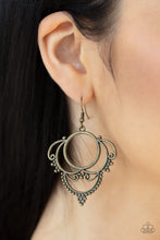 Load image into Gallery viewer, Paparazzi&#39;s Metallic Macrame - Brass earrings
