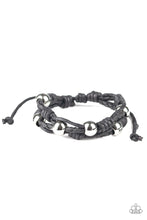 Load image into Gallery viewer, Paparazzi&#39;s Free Climb - Black Urban Men bracelet
