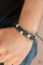 Load image into Gallery viewer, Paparazzi&#39;s Free Climb - Black Urban Men bracelet
