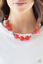 Load image into Gallery viewer, Paparazzi&#39;s Very Voluminous - Red necklace
