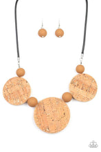 Load image into Gallery viewer, Paparazzi&#39;s Pop The Cork - Brown Wood necklace
