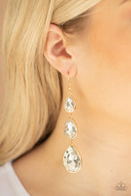 Load image into Gallery viewer, Paparazzi&#39;s Metro M - Gold earrings
