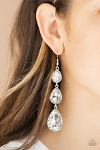 Load image into Gallery viewer, Paparazzi&#39;s Metro M - White earrings
