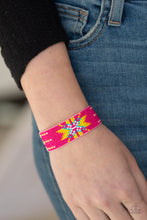 Load image into Gallery viewer, Paparazzi&#39;s Beaded Badlands - Pink Seed Bead bracelet - Pink bracelet
