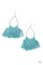 Load image into Gallery viewer, Paparazzi&#39;s Tassel Treat - Blue Earrings
