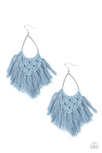 Load image into Gallery viewer, Paparazzi&#39;s Oh MACRAME, Oh My - Blue earrings
