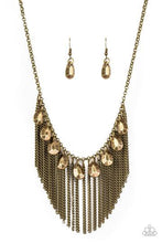 Load image into Gallery viewer, Paparazzi&#39;s Bragging Rights - Brass necklace
