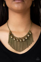 Load image into Gallery viewer, Paparazzi&#39;s Bragging Rights - Brass necklace
