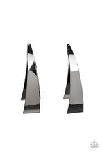 Load image into Gallery viewer, Paparazzi&#39;s Underestimated Edge - Black post earrings
