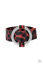 Load image into Gallery viewer, Paparazzi&#39;s Jungle Cat Couture - Red Urban bracelet
