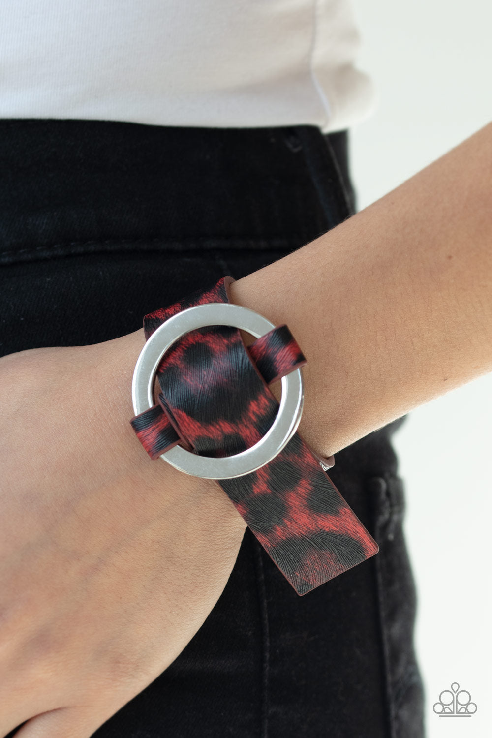 Paparazzi's Jungle Cat Couture - Red Urban bracelet