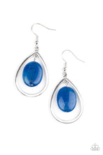 Load image into Gallery viewer, Paparazzi&#39;s Seasonal Simplicity - Blue earrings
