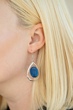 Load image into Gallery viewer, Paparazzi&#39;s Seasonal Simplicity - Blue earrings
