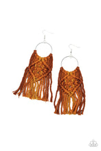 Load image into Gallery viewer, Paparazzi&#39;s Macrame Rainbow - Brown earrings
