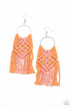 Load image into Gallery viewer, Paparazzi&#39;s Macrame Rainbow - Orange earrings
