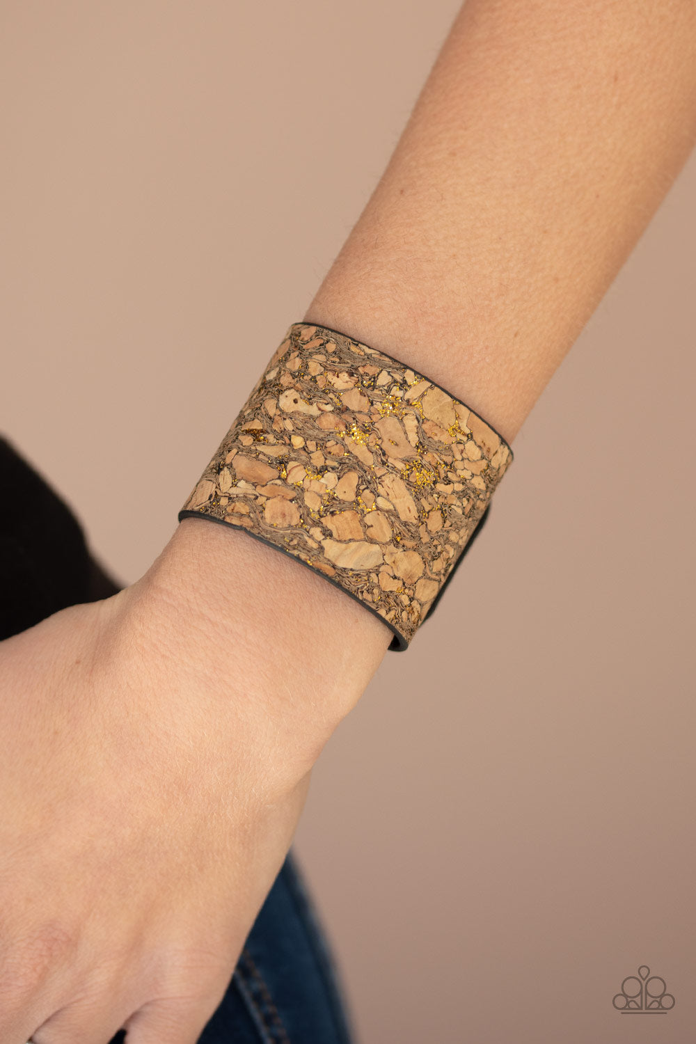 Paparazzi's Cork Congo - Brass Urban bracelet