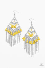 Load image into Gallery viewer, Paparazzi&#39;s Trending Transcendence - Yellow earrings
