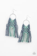 Load image into Gallery viewer, Paparazzi&#39;s Macrame Rainbow - Blue earrings
