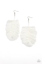 Load image into Gallery viewer, Paparazzi&#39;s Hanging by a Thread - White earrings
