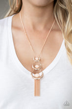 Load image into Gallery viewer, Paparazzi&#39;s As MOON As I Can - Rose Gold necklace
