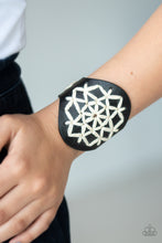 Load image into Gallery viewer, Paparazzi&#39;s A Cross-Stitch In Time - Black Urban bracelet
