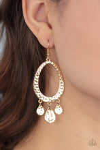 Load image into Gallery viewer, Paparazzi&#39;s Taboo Trinket - Gold hoop earrings
