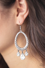 Load image into Gallery viewer, Paparazzi&#39;s Taboo Trinket - Silver earrings
