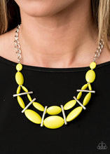 Load image into Gallery viewer, Paparazzi&#39;s Law of the Jungle - Yellow necklace
