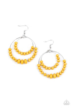 Load image into Gallery viewer, Paparazzi&#39;s Paradise Party - Yellow hoop earrings
