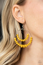 Load image into Gallery viewer, Paparazzi&#39;s Paradise Party - Yellow hoop earrings
